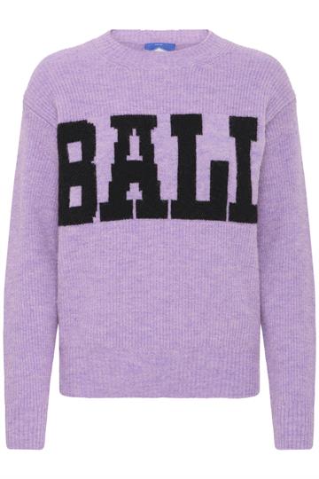 Ball - Stacy Rib Logo Pullover - Purple Rose