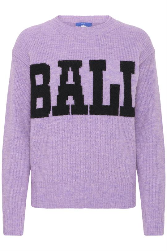 Ball - Stacy Rib Logo Pullover - Purple Rose
