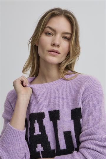Ball - Stacy Rib Logo Pullover - Purple Rose