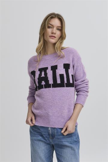 Ball - Stacy Rib Logo Pullover - Purple Rose