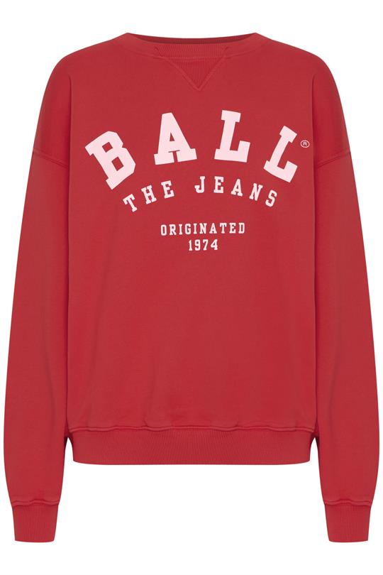 Ball - Maldini Crew Neck Sweat - Chinese Red