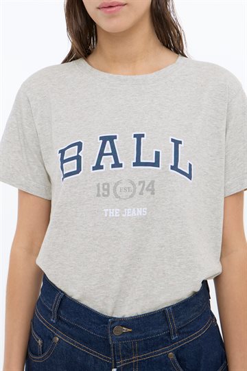 Ball - Satino T-Shirt - Medium Grey Melange