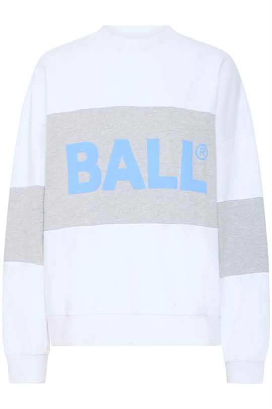 Ball - Logo Crew Neck - White