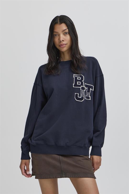 Ball - Alessandro Letter Patch Sweat - Sky Captain