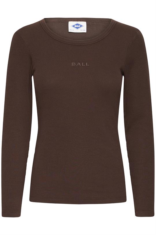 Ball - Tobelli Ls T-Shirt - Coffee Bean 