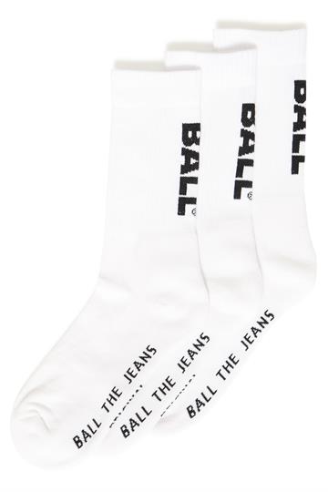 Ball - Dibase Socks 3-Pak - White Black