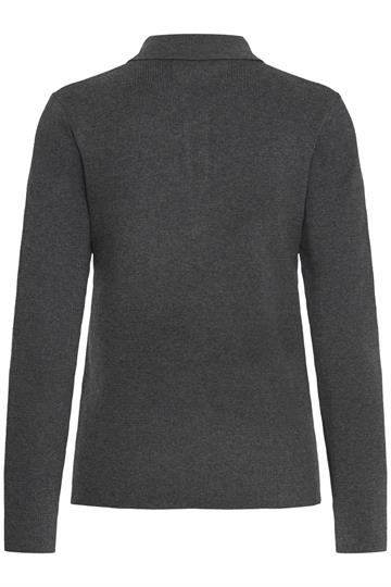 Ball - Marietta Knit Polo - Dark Grey Melange