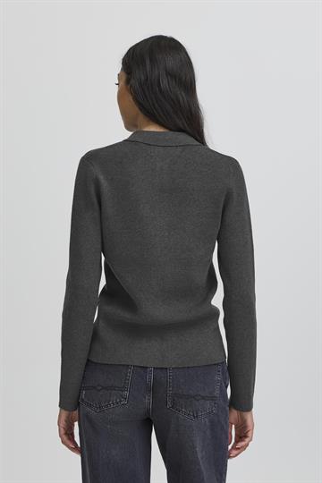 Ball - Marietta Knit Polo - Dark Grey Melange