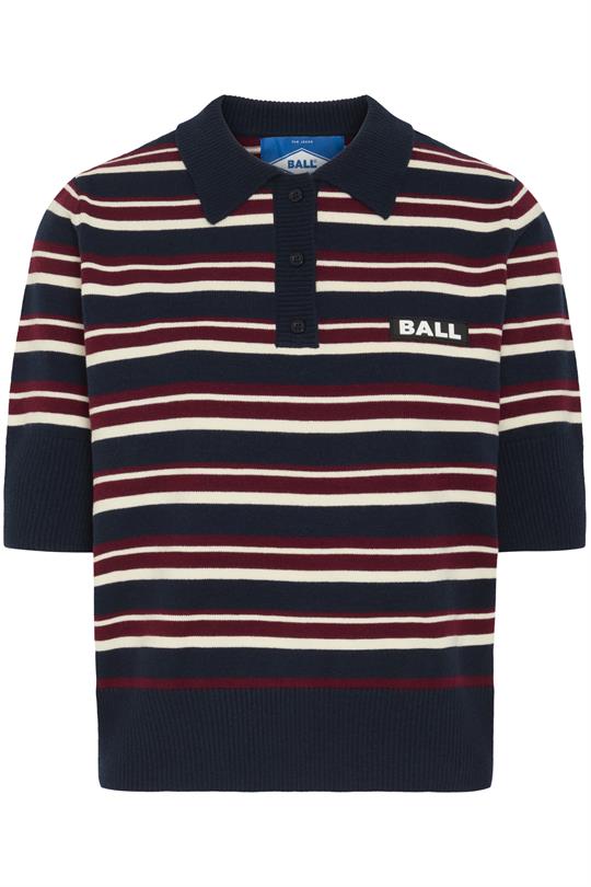 Ball - Marietta Knit Sl Polo - Sky Captain