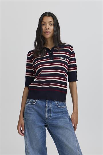 Ball - Marietta Knit Sl Polo - Sky Captain