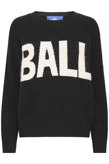 Ball - Stacy Rib Logo Pullover - Black