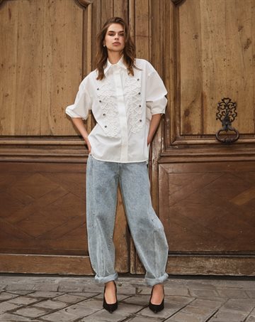 Co\' Couture - Vianne Officer Shirt - White
