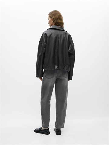 Object - Miu Zoe Mw Barrel Ankle Jeans - Medium Grey Denim