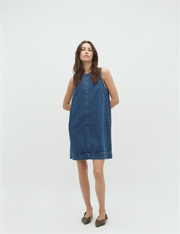 Global F - Rhiann Dress - Vintage Blue Wash