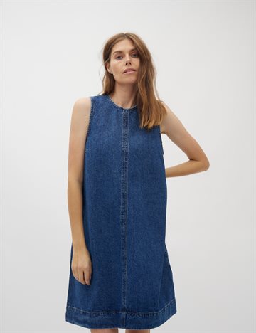 Global F - Rhiann Dress - Vintage Blue Wash