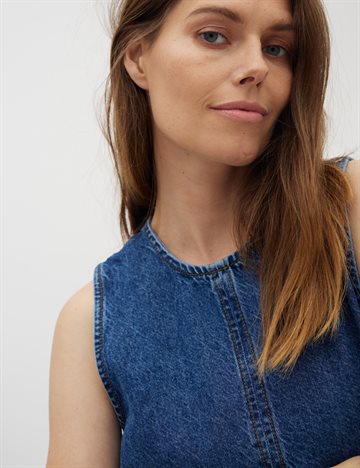 Global F - Rhiann Dress - Vintage Blue Wash