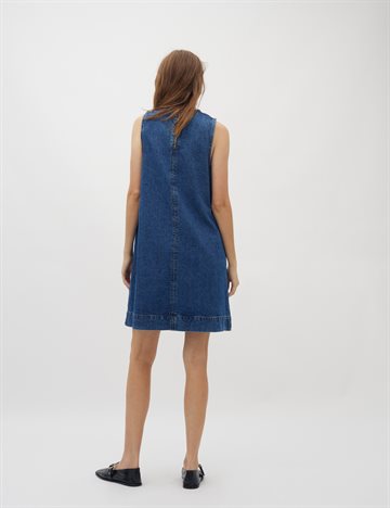 Global F - Rhiann Dress - Vintage Blue Wash