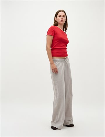 MbyM - Clari Pant - Cinder White Stripe 