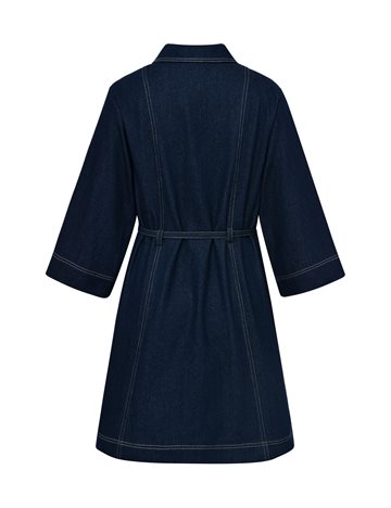 Global F - Jemina Dress - Dark Unwashed Denim