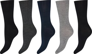 Decoy - Bamboo Socks 5pk - Lysegrå Grå Sort Navy 