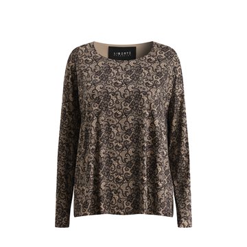 Liberté - Alma Ls Top - Mocca Brown Lace