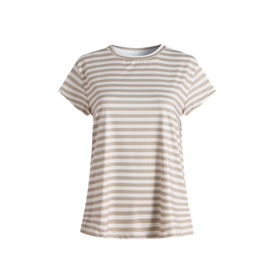 Liberté - Alma U-Tshirt - Sand Ivory Stripe