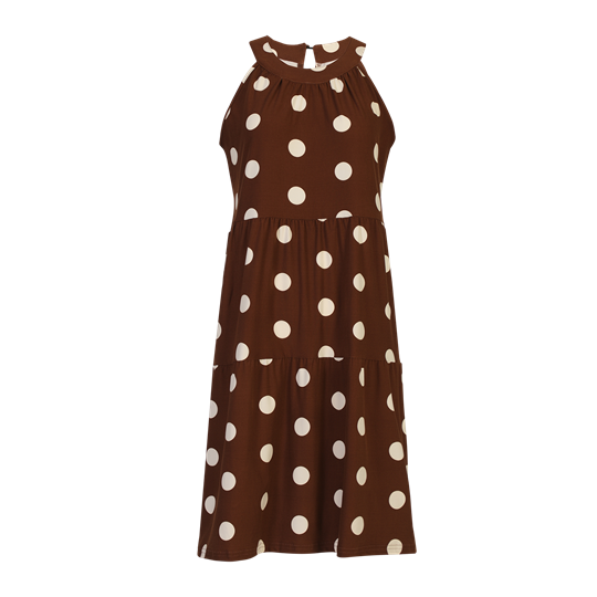 Liberté - Alma Anni Dress - Brown Creme Dot