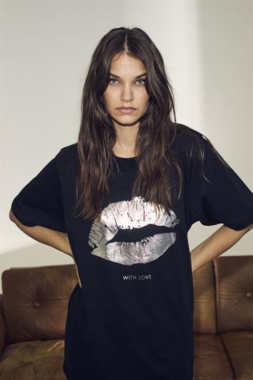 Co' Couture - The Kiss Oversize Tee - Sort