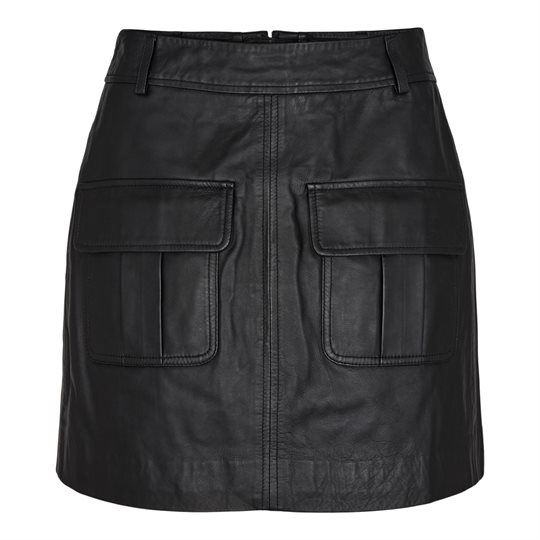 Billede af Co' Couture - Phoebe Leather Pocket Skirt - Sort