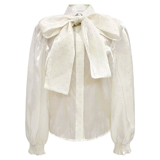 Liberté - Elina Ls Blouse - White Diamond