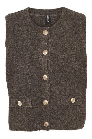 Prepair - Elva Knit Vest - Brown