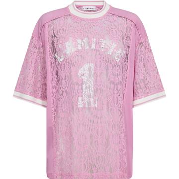 Haute L ' Amitié - Lace Football Tee - Candyfloss