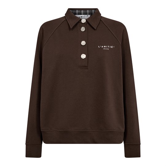 Haute L \' Amitié - Polo Logo Sweat - Mocca