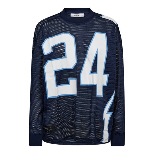 Haute L \' Amitié - American Football Ls Tee - Navy