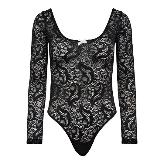 Haute L \' Amitié - Summer Lace Ls Body - Black