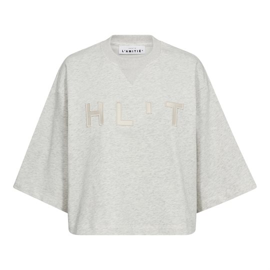 Haute L \' Amitié - HLT SS Logo Sweat - Pearl Melange