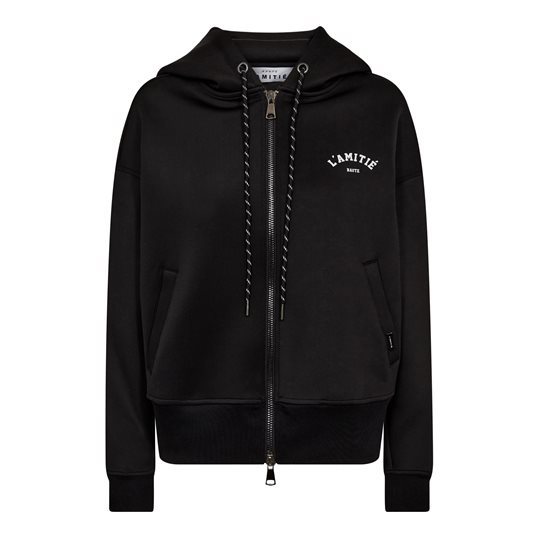 Haute L \' Amitié - Neo Crop Zip Hoodie - Black