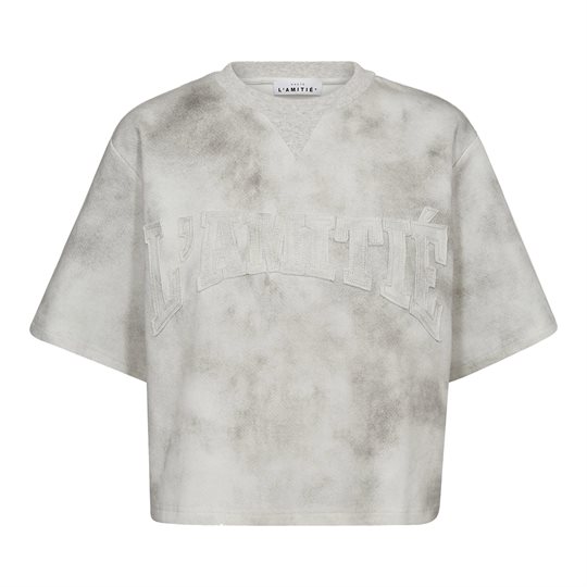 Haute L \' Amitié - L\' Amitié SS Application Sweat - Light Grey Melange