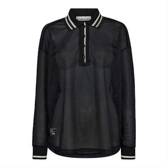 Haute L \' Amitié - Drift Polo Blouse - Black