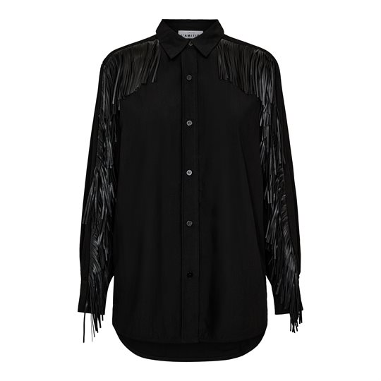 Haute L \' Amitié - Fringe Shirt - Black