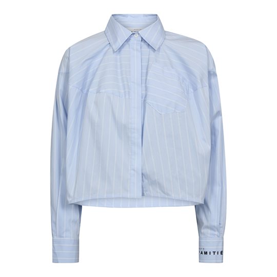 Haute L \' Amitié - Sophie Stripe Shirt - Pale Blue