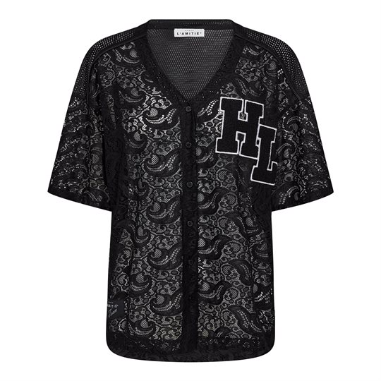 Haute L' Amitié - Court Lace Tee - Black (OBS EKSTRA LEVERING)