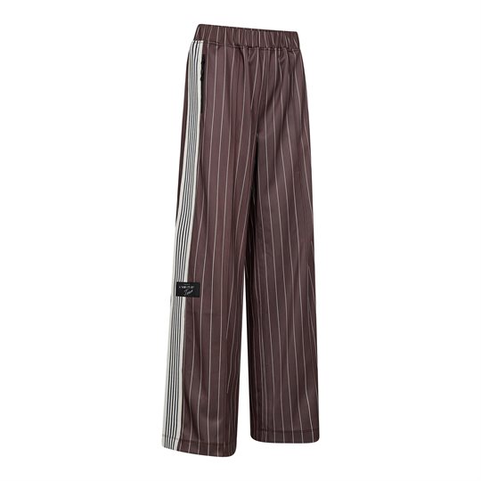 Haute L \' Amitié - Baggy Pin Stripe Track Pants - Mocca