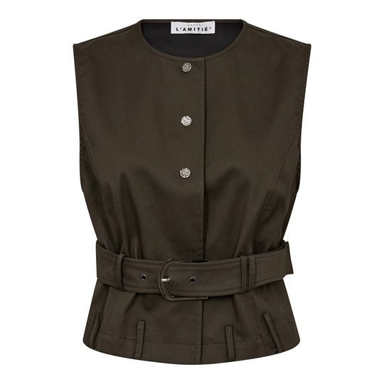 Haute L\' Amitié - Enya Belt Vest - Army