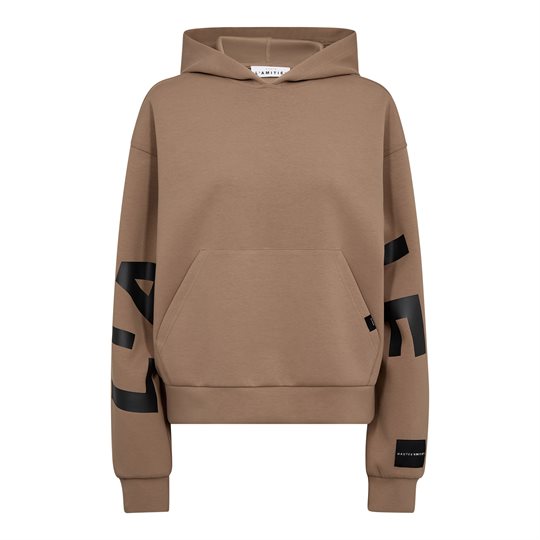 Haute L\' Amitié - Maxi Split Hoodie - Walnut