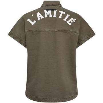 Haute L' Amitié -  Enigma NS Logo Shirt - Mud
