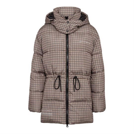Haute L\' Amitié - Climb Check Puffer Jacket - Brown Check