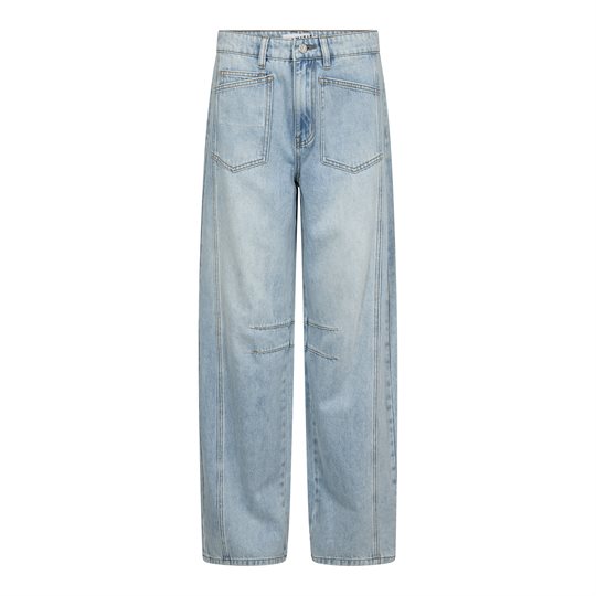Haute L\' Amitié - Barrel Front Pocket Jeans - Bleached Denim