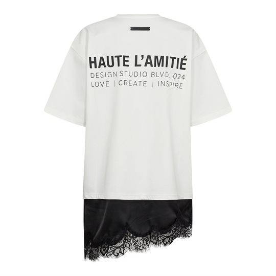 Haute L\' Amitié - Loose Mix Lingerie Tee - Off White