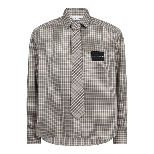 Haute L\' Amitié - Chess Tie Shirt - Beige